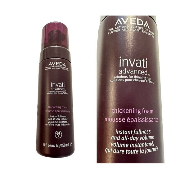 AVEDA Invati Advanced Hair Thickening Foam Volumizing Mousse 5 fl oz 150 ml - Picture 1 of 6